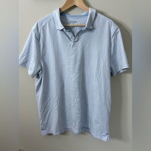 Rhone Athletic Short Sleeve Polo Blue Size XL Lightweight